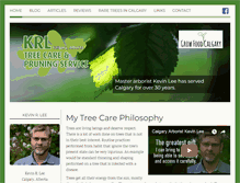 Tablet Screenshot of krltreeservice.com